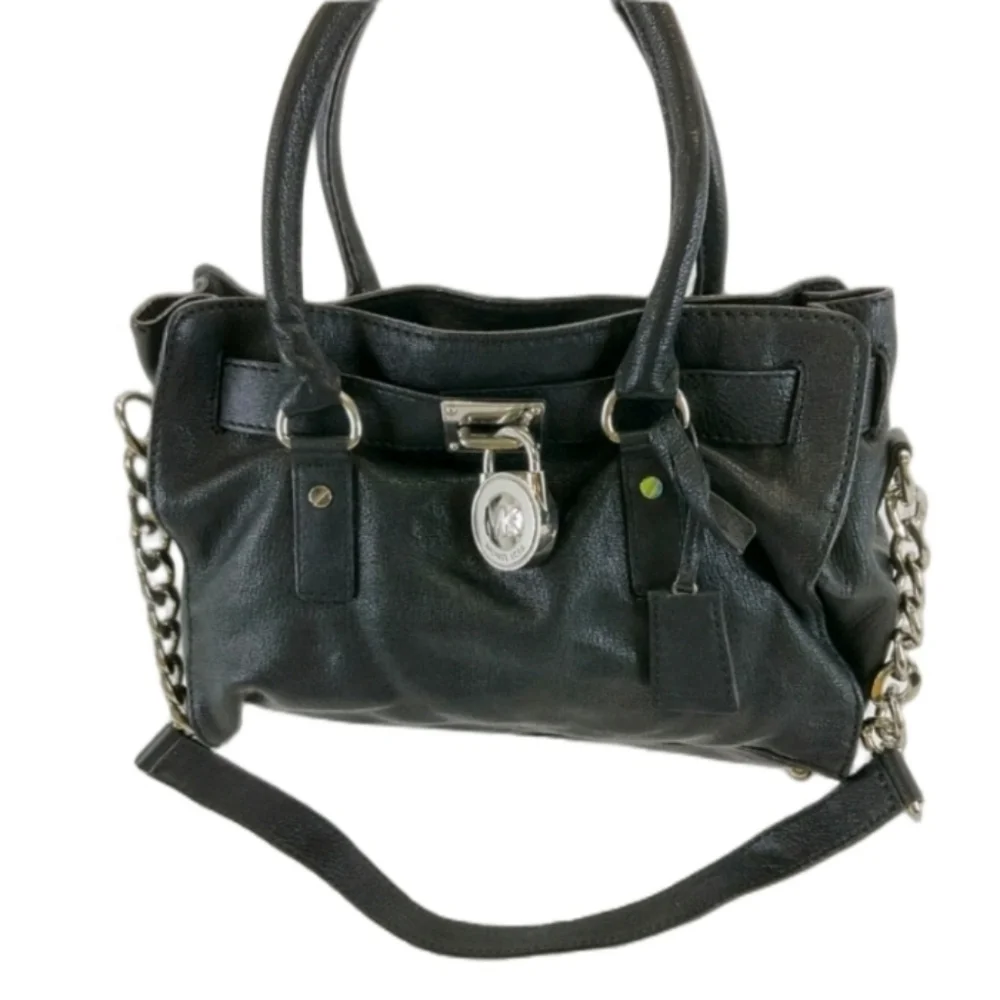 Michael Kors Hamilton Medium Leather Satchel Bag